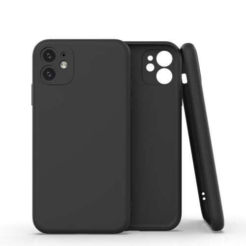 Apple iPhone 11 Kılıf Zore Kamera Korumalı Premier Silikon Kapak Siyah