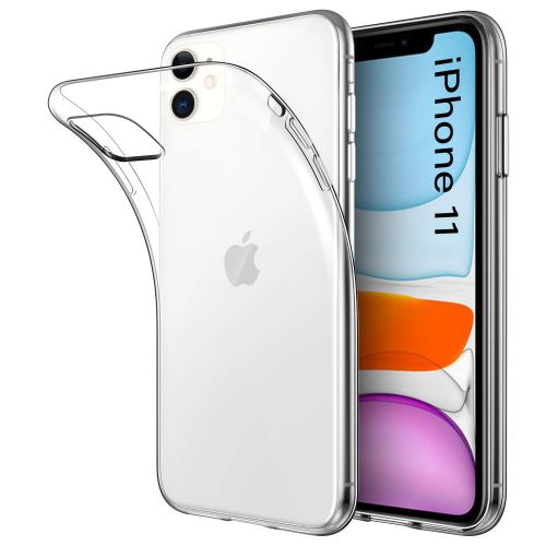 Apple iPhone 11 Kılıf Şeffaf Süper Silikon Kapak