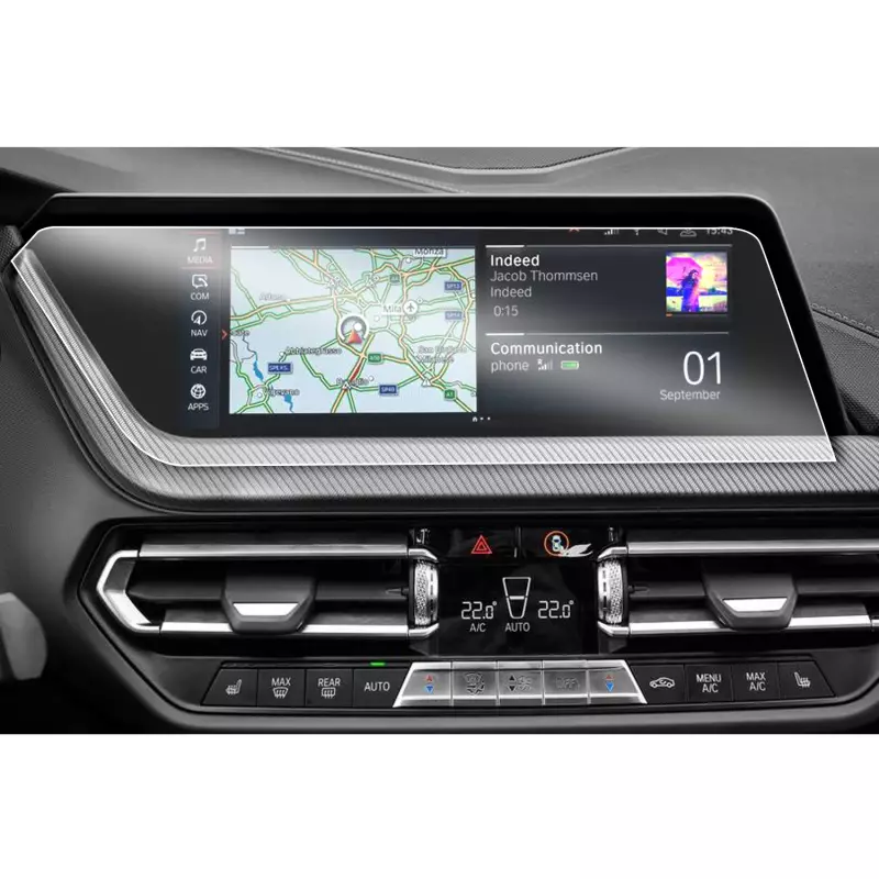 BMW 2 Serisi Multimedya Ekran Koruyucu Film 2019-2021 F44 F45 F46