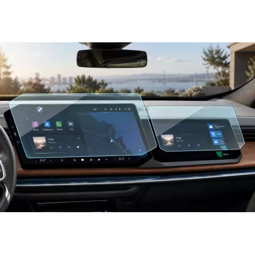 Bmw i7 Ekran Koruyucu Multimedya ve Sağ Yolcu Ekranı 9h Nano 2026-2027 Uyumlu