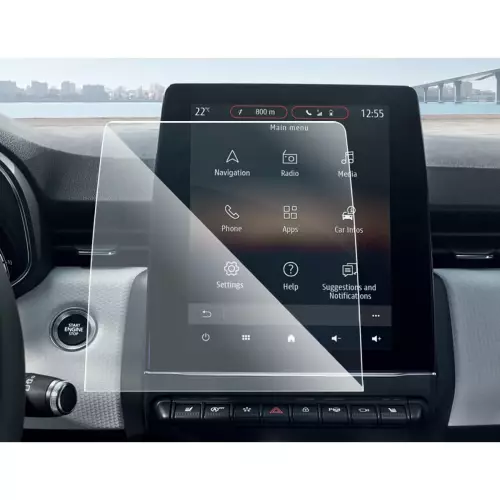 Renault Clio 5 Ekran Koruyucu R Link 9.3 inç Uyumlu 9H Nano Film
