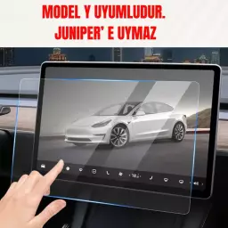 Tesla Model Y Araç Multimedya Ekran Koruyucu Temperli Cam