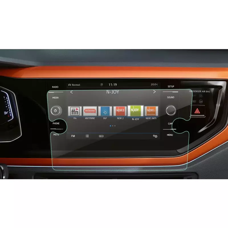 Volkswagen Polo 8 inç Multimedya Ekran Koruyucu Film