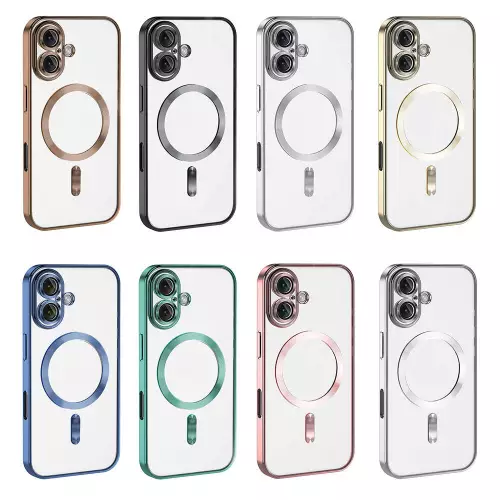 Apple iPhone 16 Kılıf Kamera Korumalı Magsafe Wireless Şarj Özellikli Zore Demre Kapak