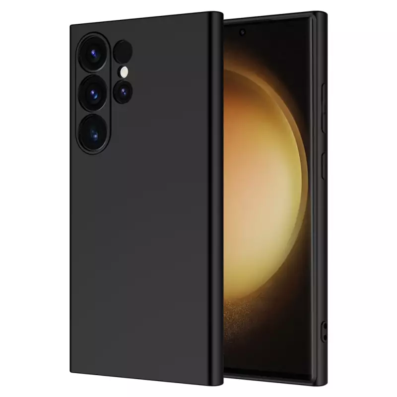 Samsung Galaxy S25 Ultra Kılıf Zore Mara Lansman Kapak Siyah